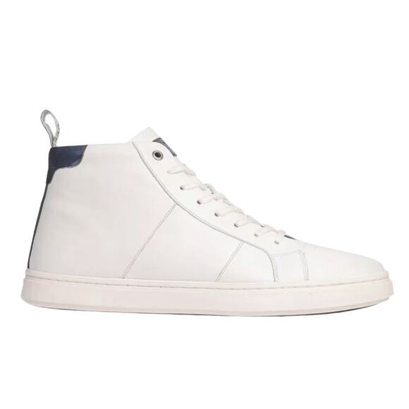 Anthony Veer Mens Kips High-Top Sneakers US 10.5 EU 43.5 White Leather NWOB - Picture 2 of 14